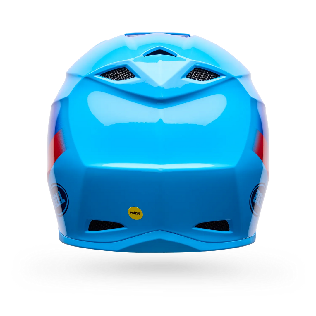 Bell MX-10 Mips Aviator Motocross Helmet Blue Red