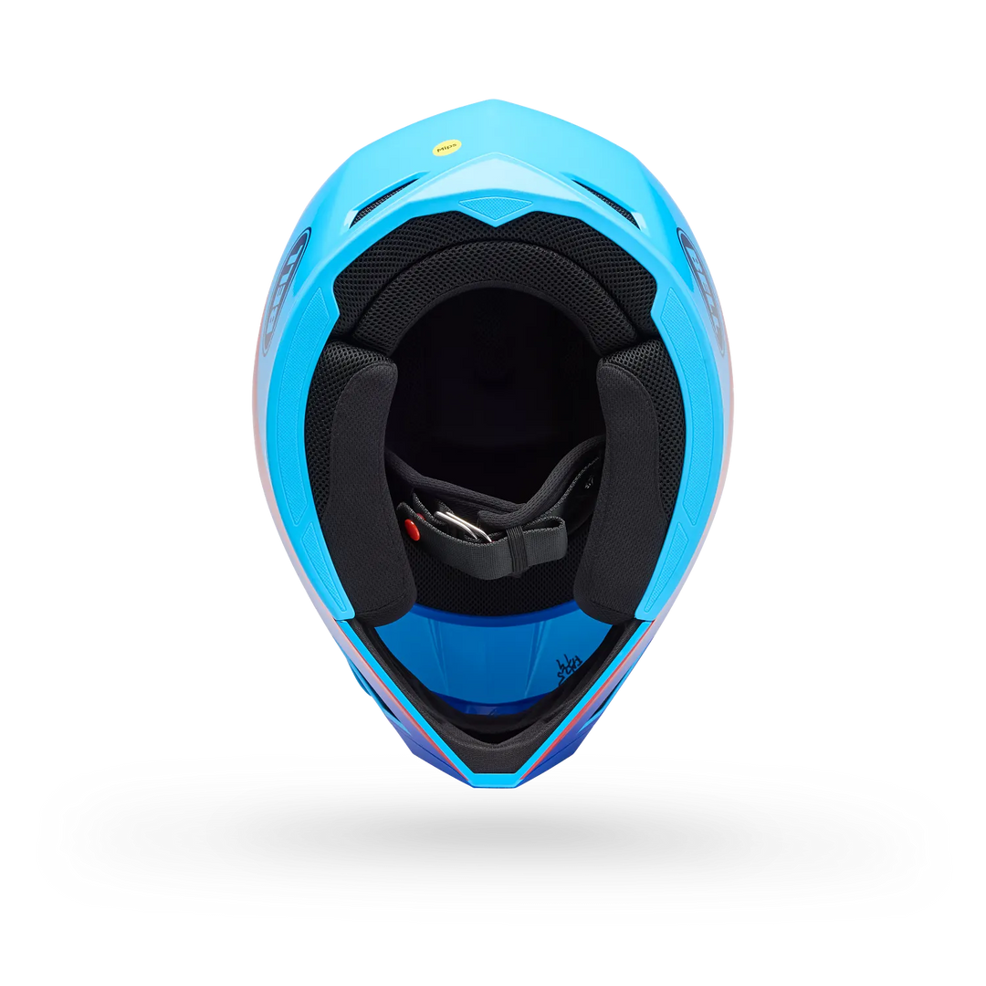 Bell MX-10 Mips Aviator Motocross Helmet Blue Red