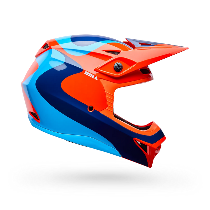 Bell MX-10 Mips Wave Motocross Helmet Orange Blue