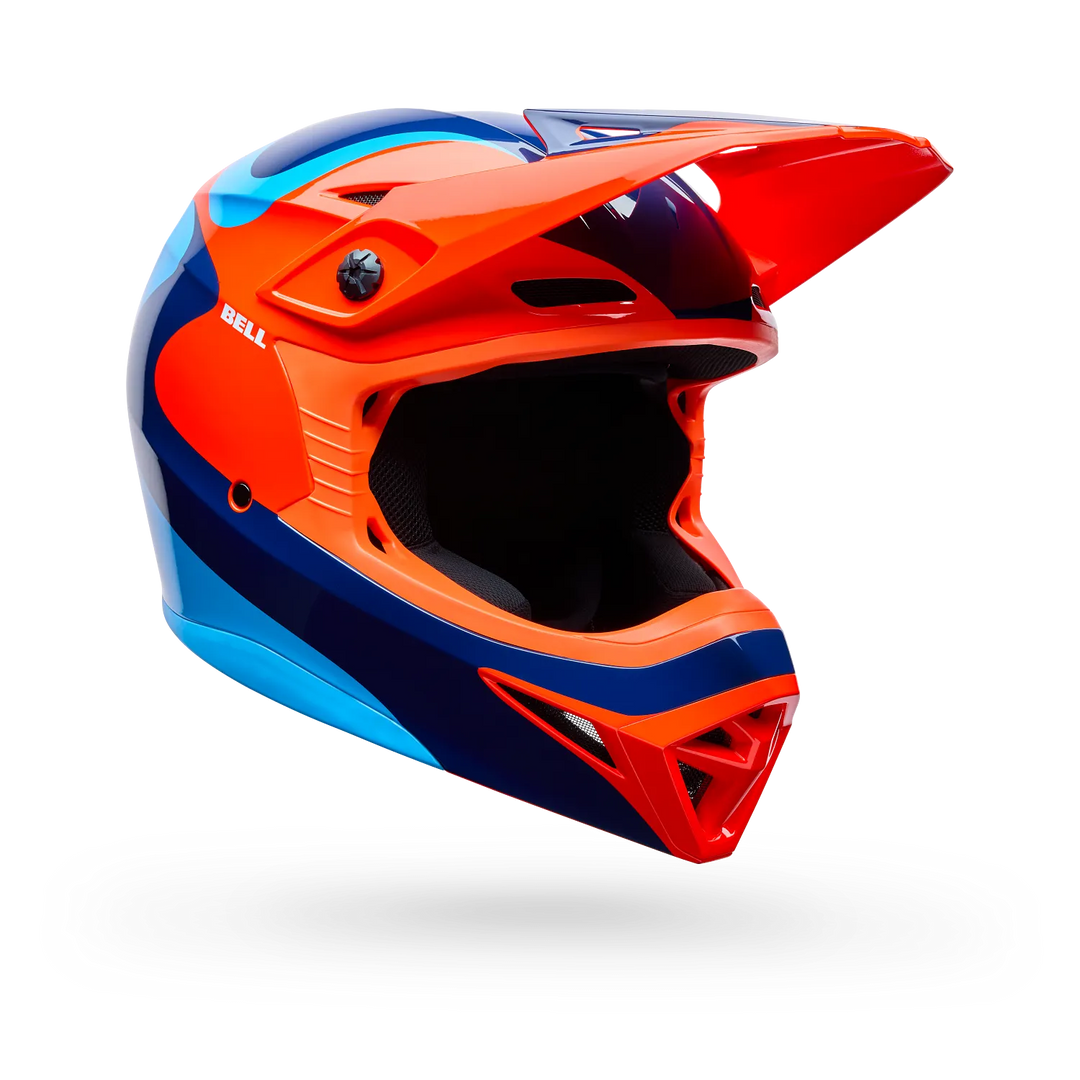 Bell MX-10 Mips Wave Motocross Helmet Orange Blue