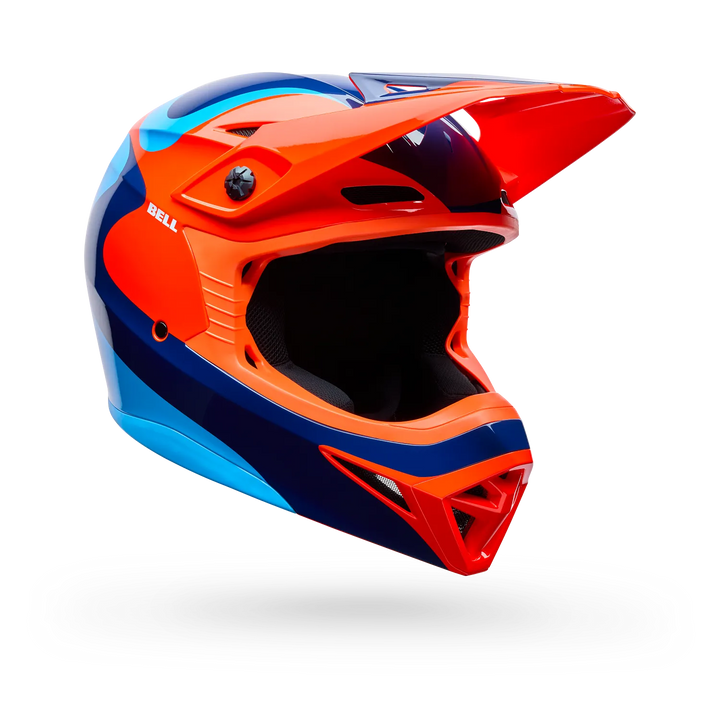 Bell MX-10 Mips Wave Motocross Helmet Orange Blue