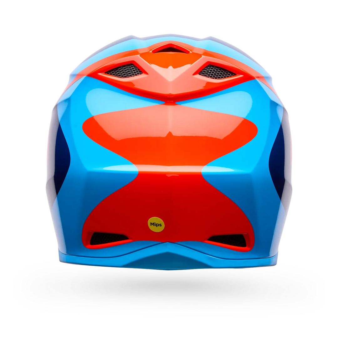 Bell MX-10 Mips Wave Motocross Helmet Orange Blue