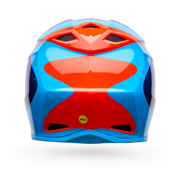 Bell MX-10 Mips Wave Motocross Helmet Orange Blue