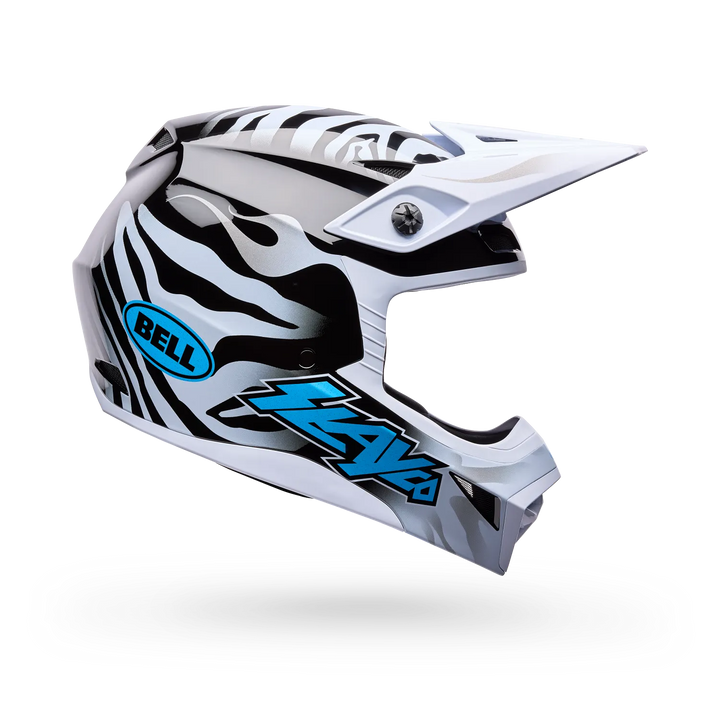 Bell MX-10 Mips Slayco Motocross Helmet White Blue