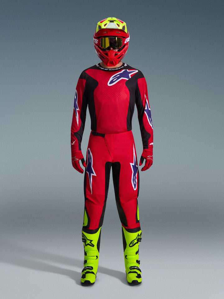 2026 Alpinestars Fluid Grid Red Purple MX Kit Combo