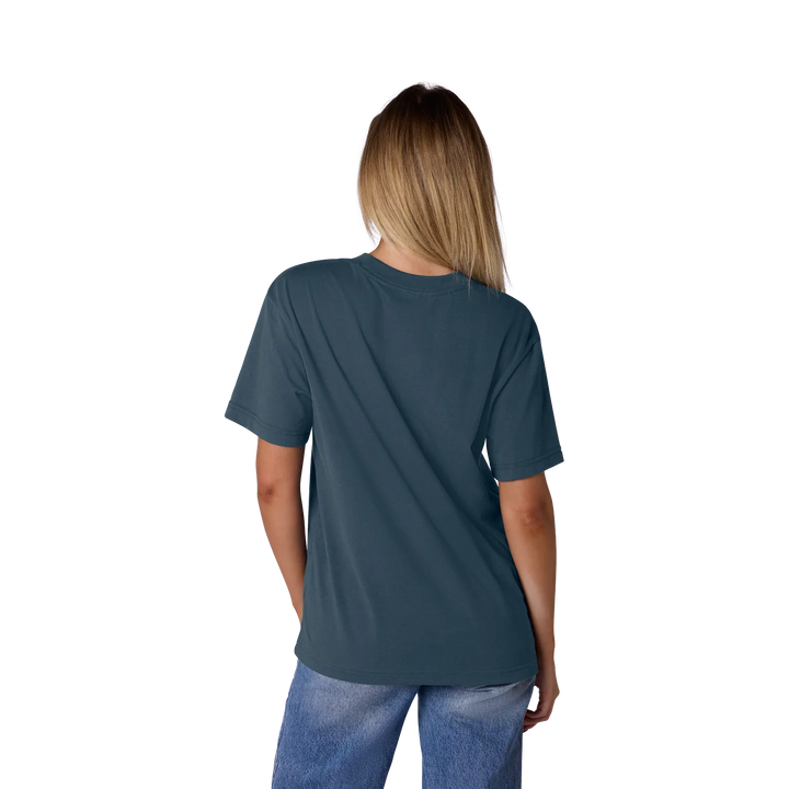 Fox Ladies Image Print Tee Blue Orange