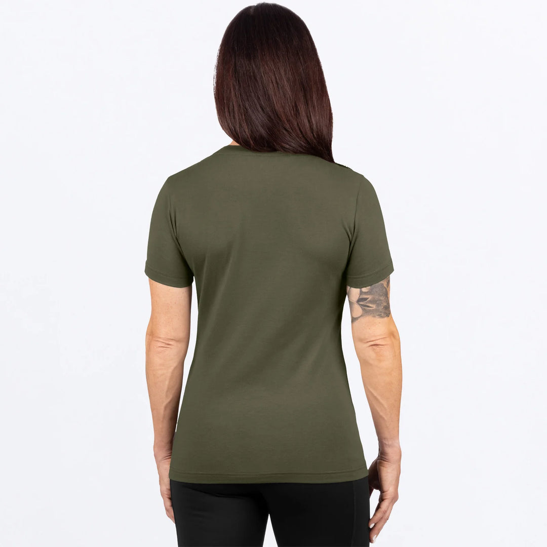 FXR Ladies Victory Tee Army Green