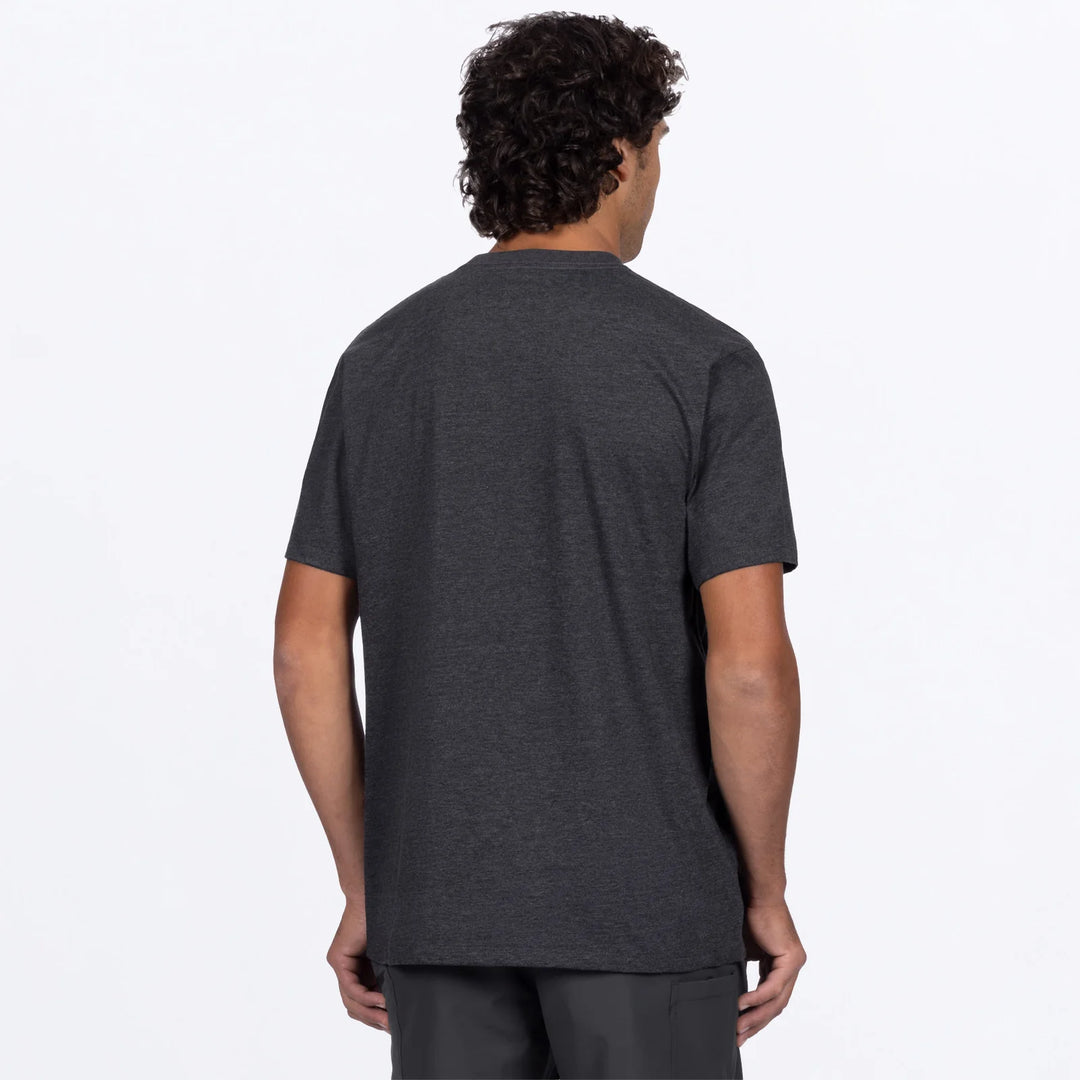 FXR Mens Race Division Premium Tshirt Grey Red