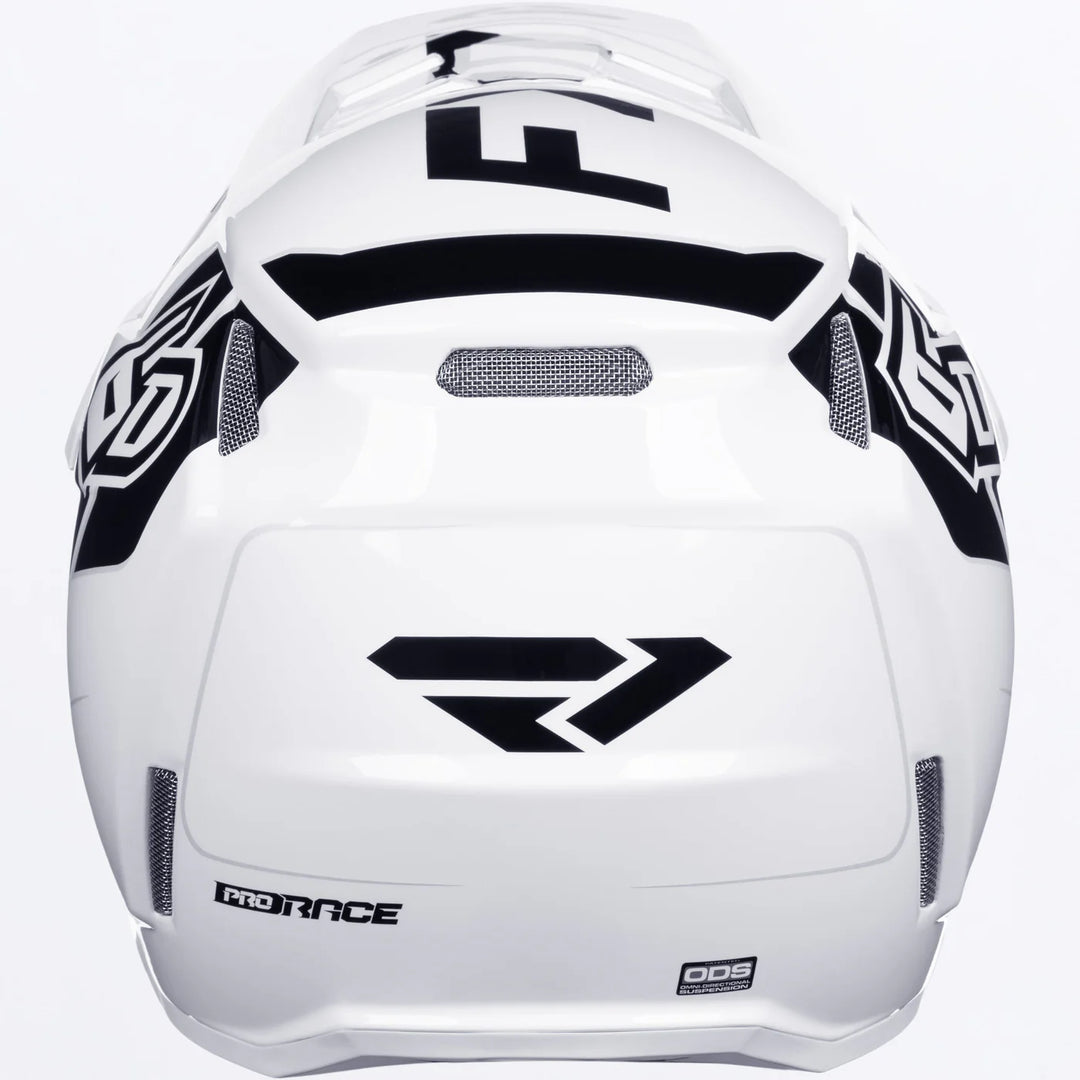 FXR 6D ATR-3 Checker White Helmet