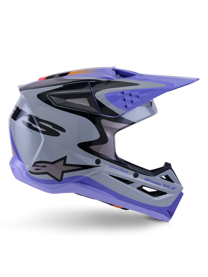 Alpinestars SM3 Jettson MX Helmet Purple