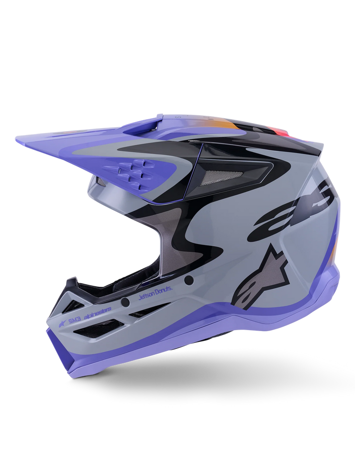 Alpinestars SM3 Jettson MX Helmet Purple