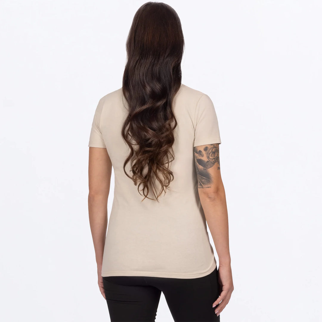 FXR Ladies Race Division Tee Stone White