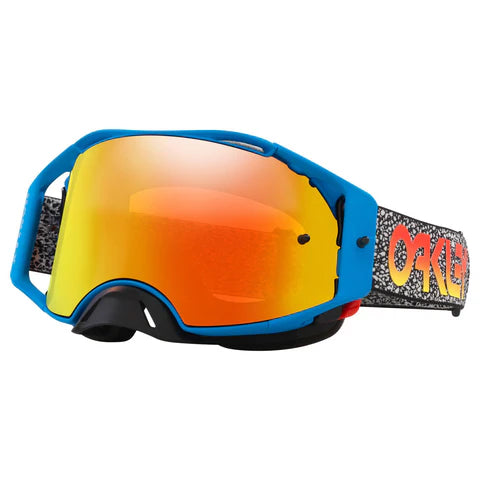Oakley Airbrake MX Blue Crackle Goggles