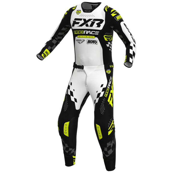 2026.5 FXR Revo Daytona Black White Yellow MX Kit Combo