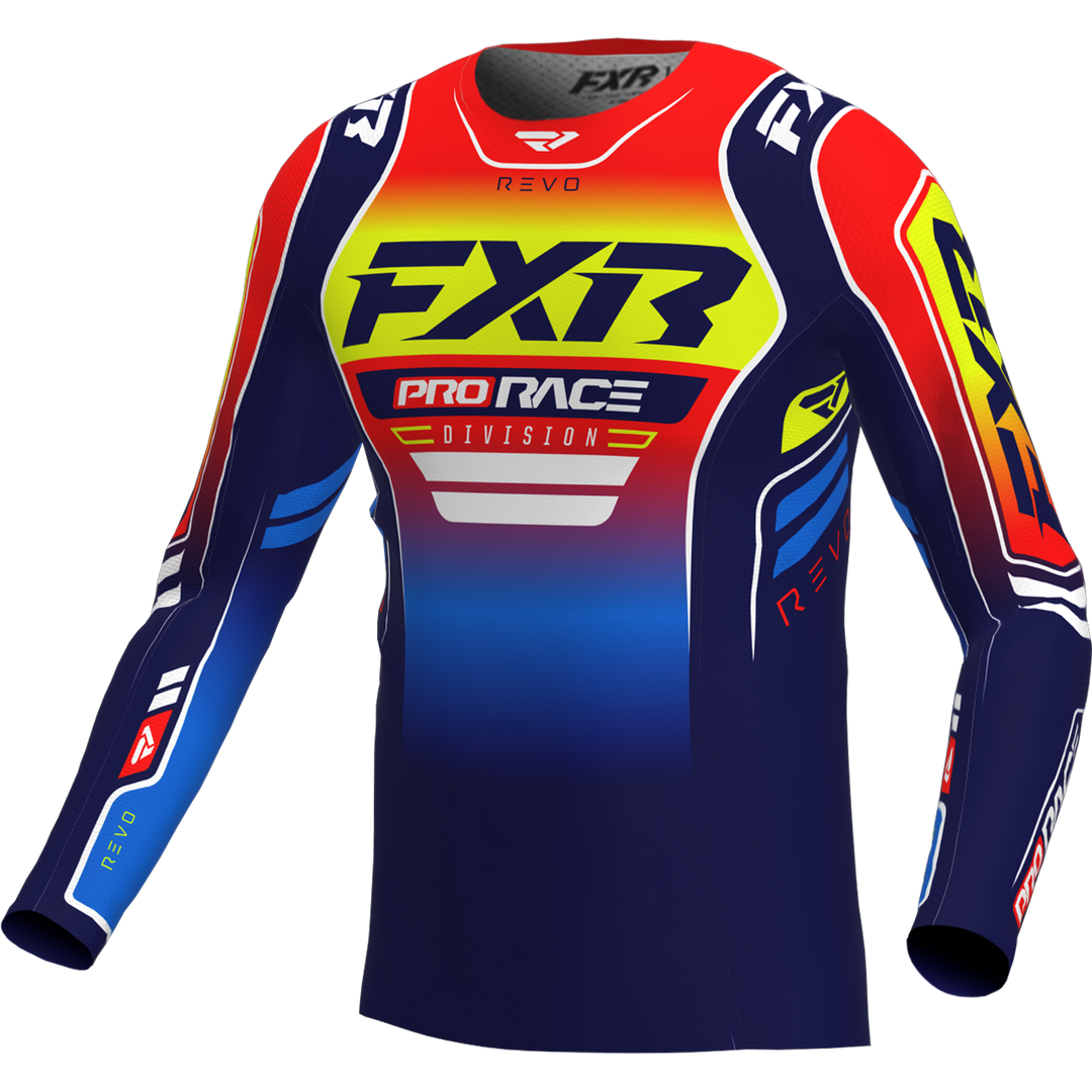 2026 FXR Youth Revo Nuke Blue Red Yellow Kit Combo