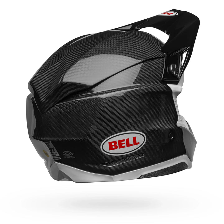 Bell Moto-10 Spherical MX Helmet Carbon Black White