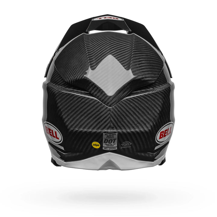 Bell Moto-10 Spherical MX Helmet Carbon Black White