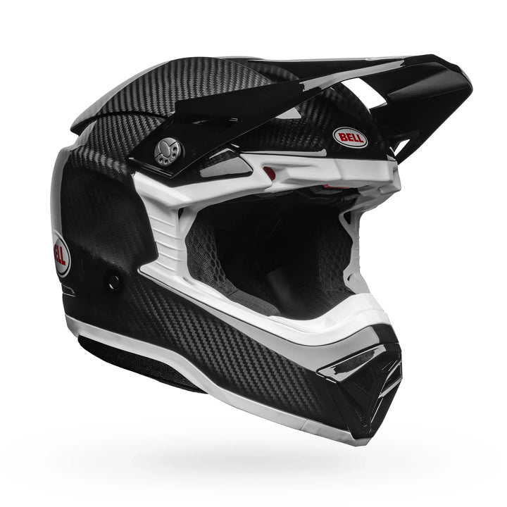Bell Moto-10 Spherical MX Helmet Carbon Black White