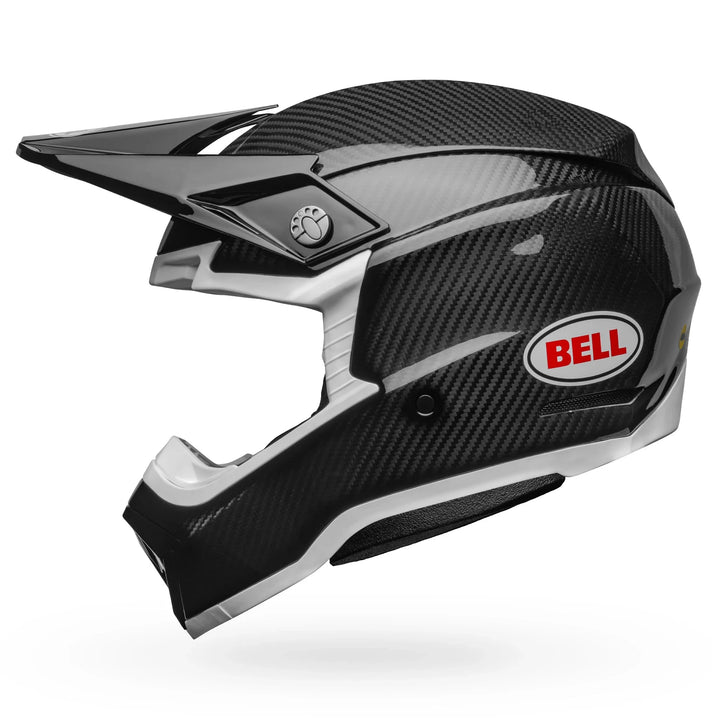 Bell Moto-10 Spherical MX Helmet Carbon Black White