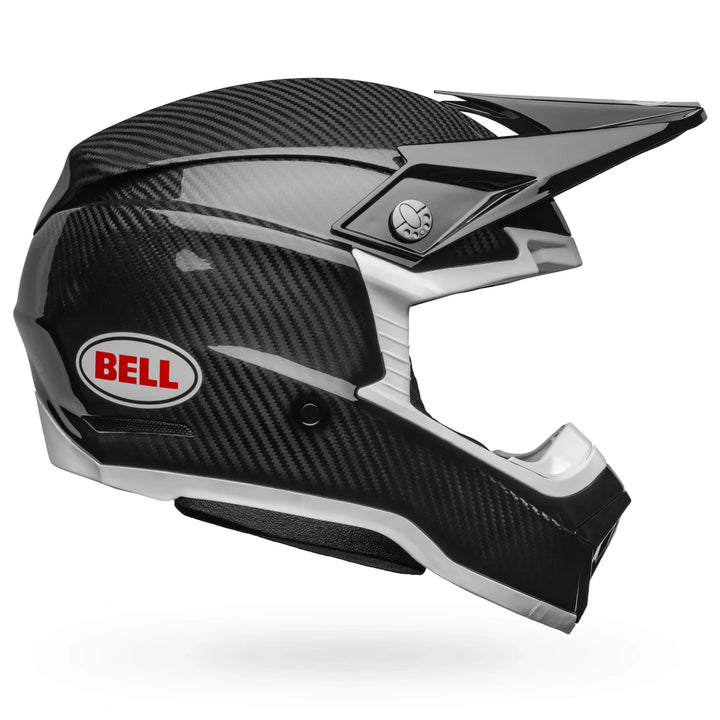 Bell Moto-10 Spherical MX Helmet Carbon Black White