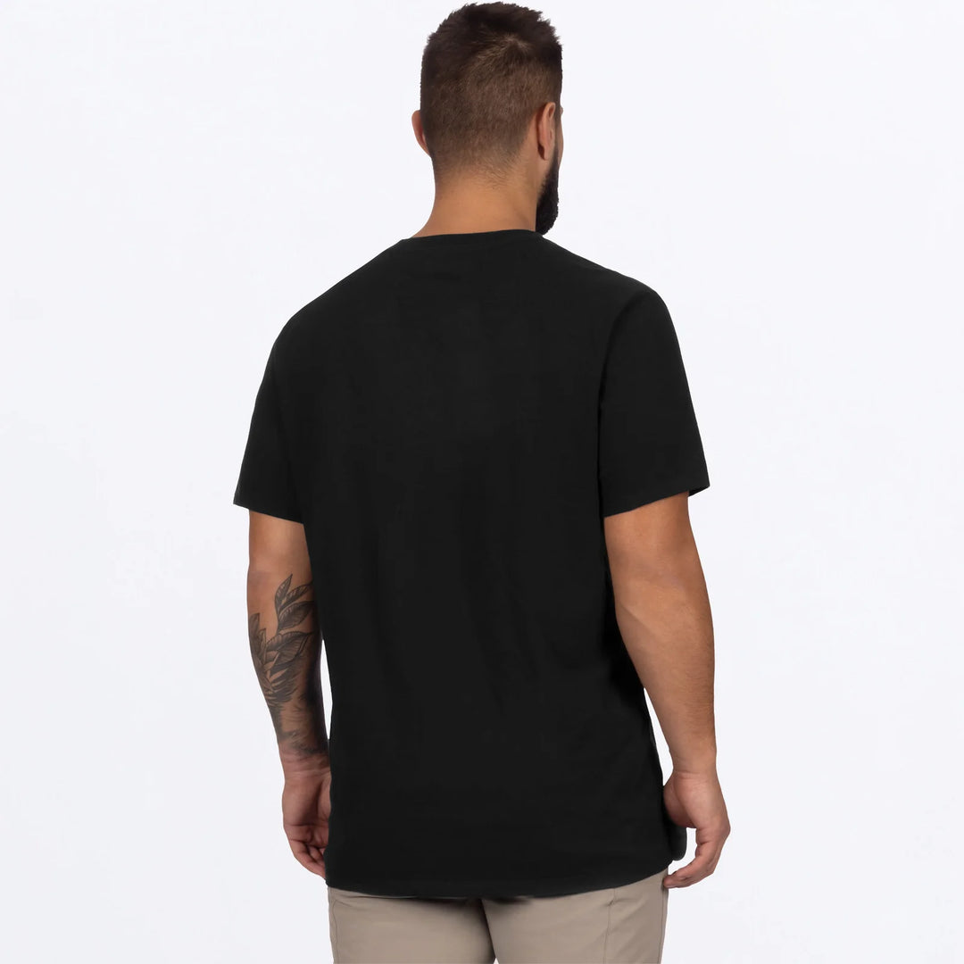 FXR Mens Race Division Premium Tshirt Black Yellow