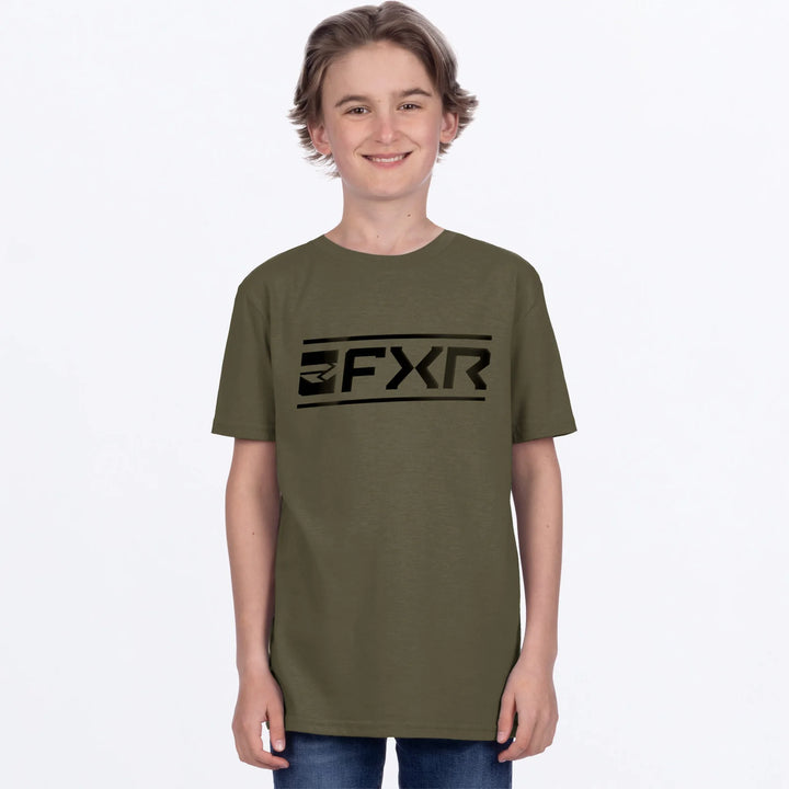 FXR Youth Victory Premium Tee Army Green