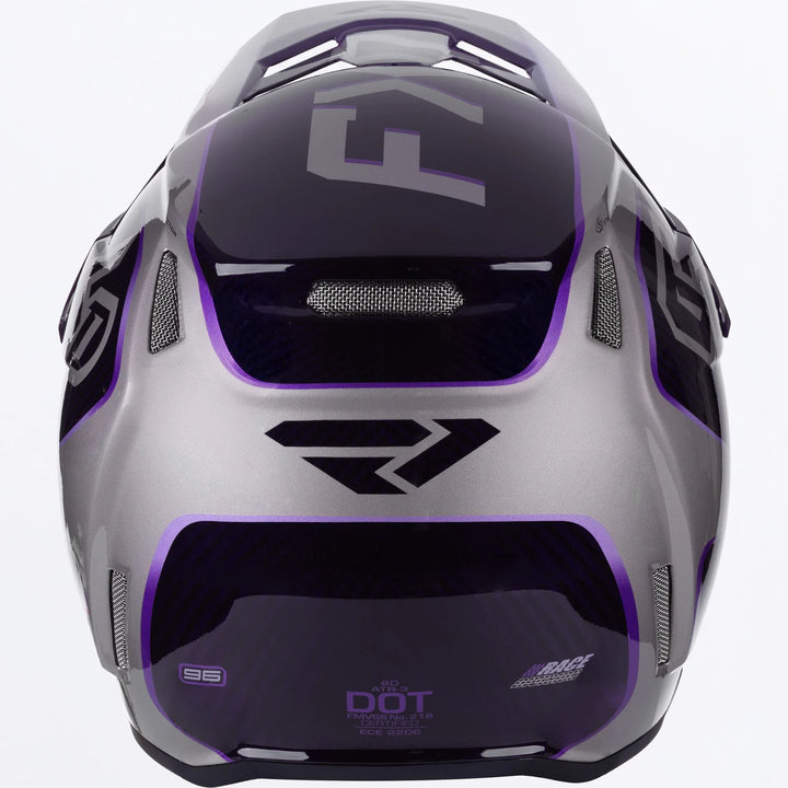 FXR 6D ATR-3 FIM Purple Grey Helmet