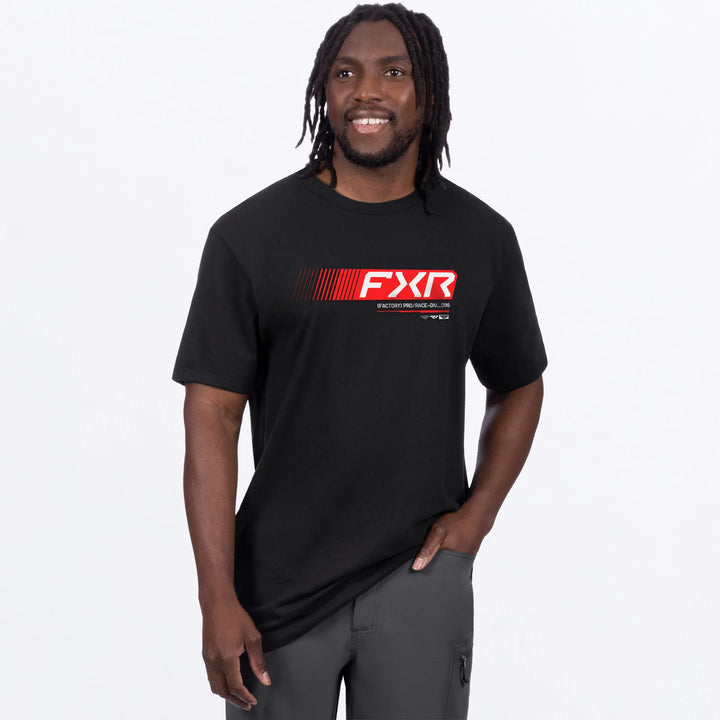 FXR Mens Factory Premium Tshirt Black Red