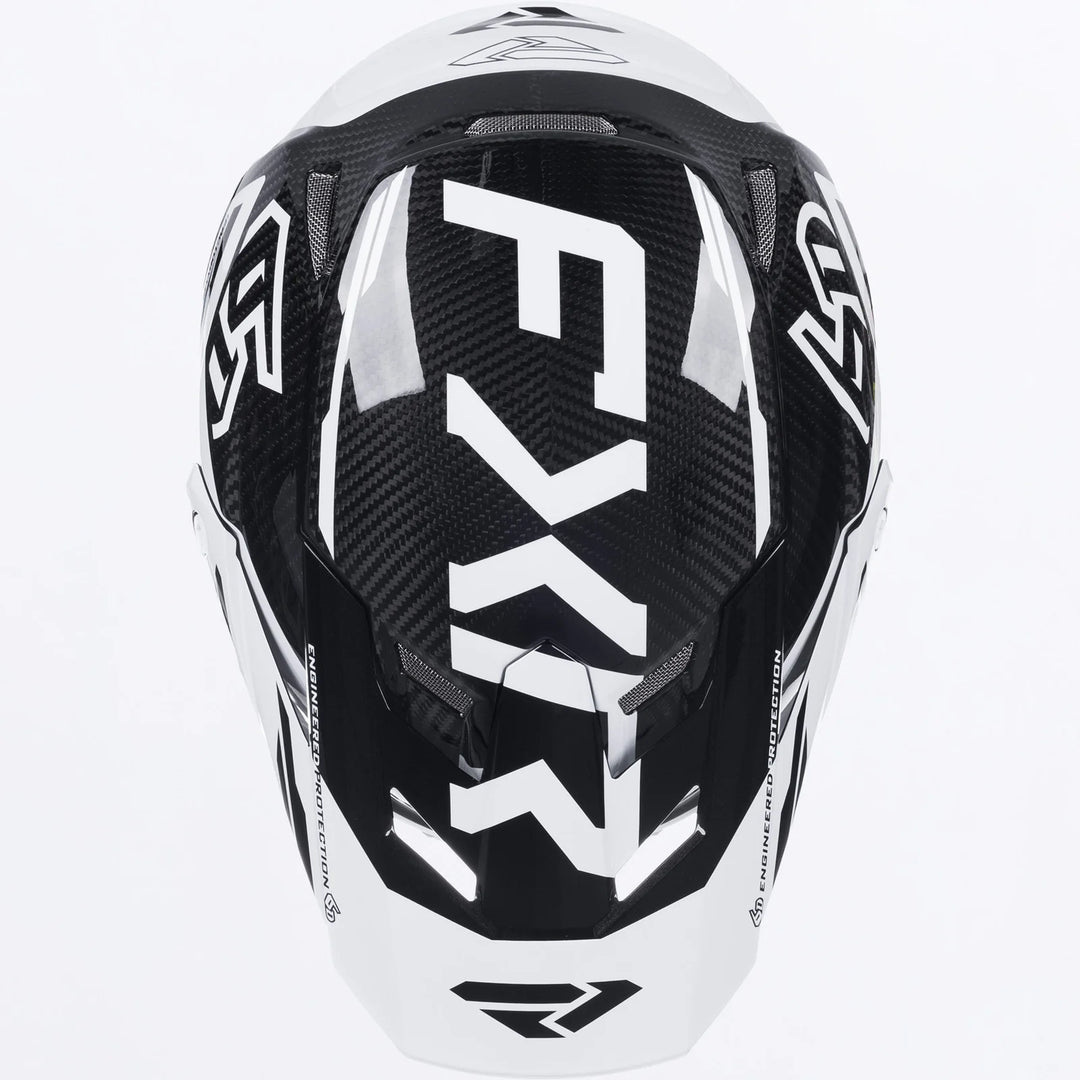 FXR 6D ATR-3 FIM White Black Helmet