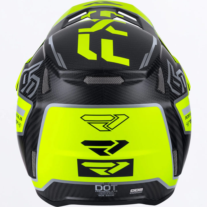 FXR 6D ATR-3 FIM Hi Vis Yellow Black Helmet