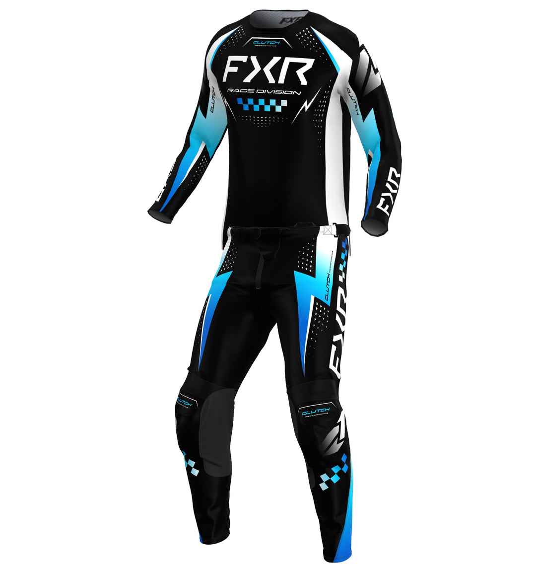 fxr mx gear 2026 FXR Clutch Pro Black Blue White MX Kit Combo