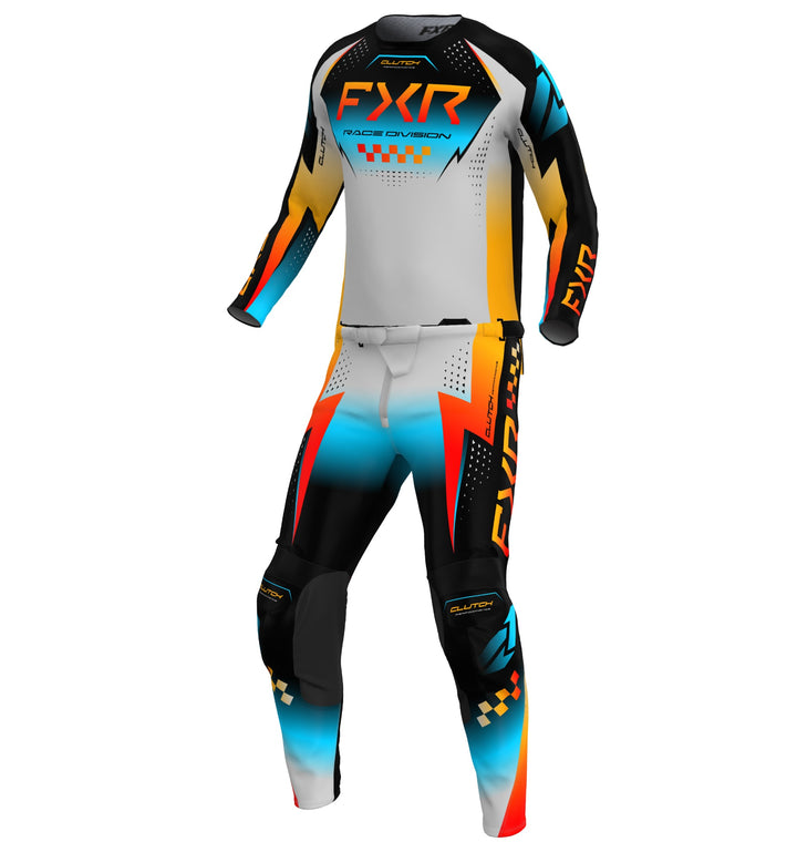 2026 FXR Clutch Pro Grey Blue Orange MX Kit Combo