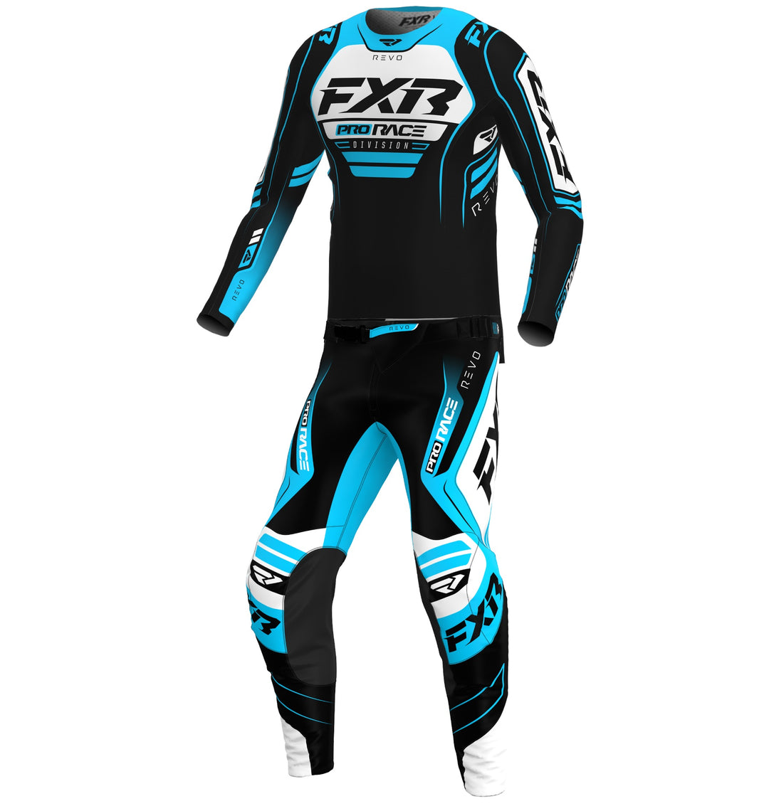 2026 FXR Youth Revo Brisk Blue Black Kit Combo