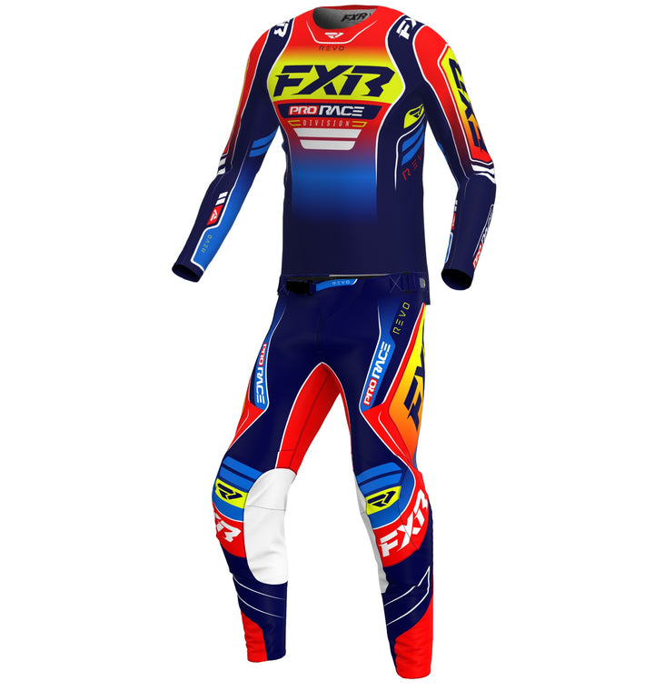 2026 FXR Youth Revo Nuke Blue Red Yellow Kit Combo