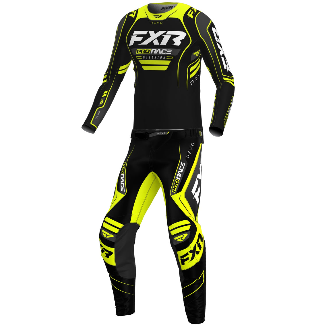2026 FXR Youth Revo Toxic Black Yellow Kit Combo