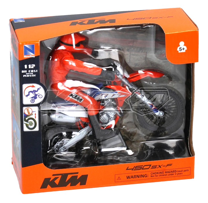 New Ray KTM SXF450 1:12 Model Bike With Rider
