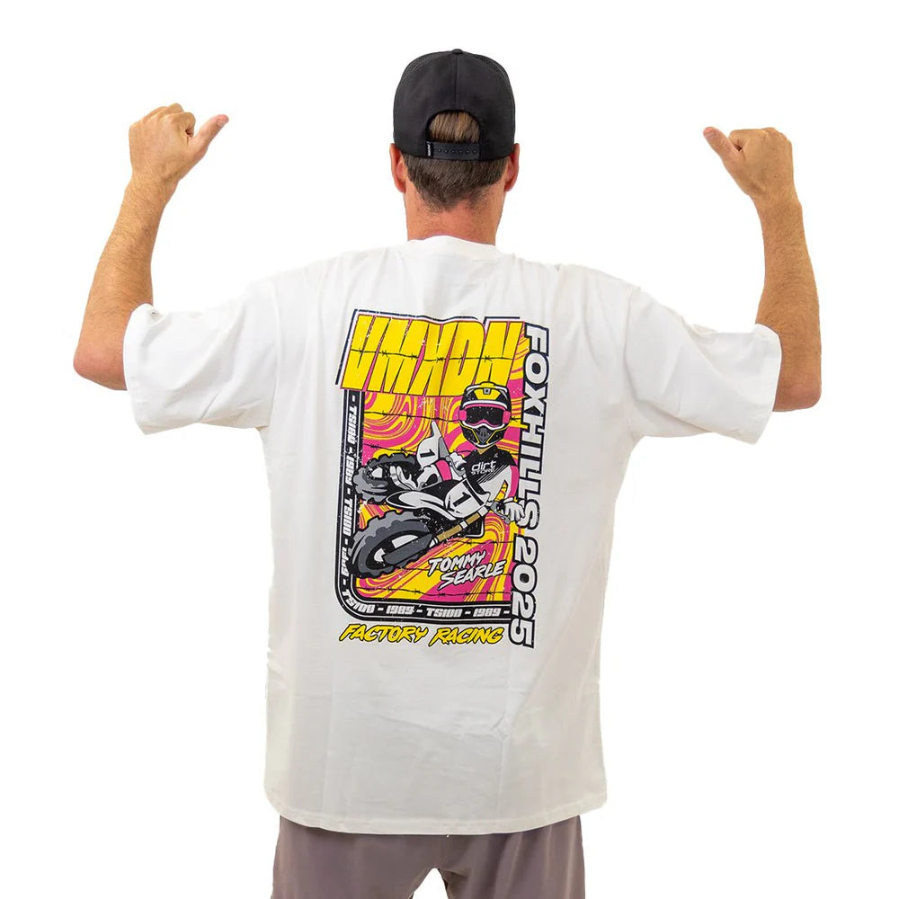 Tommy Searle - 2025 VMXdN Foxhill Valley Of Dreams Tee White