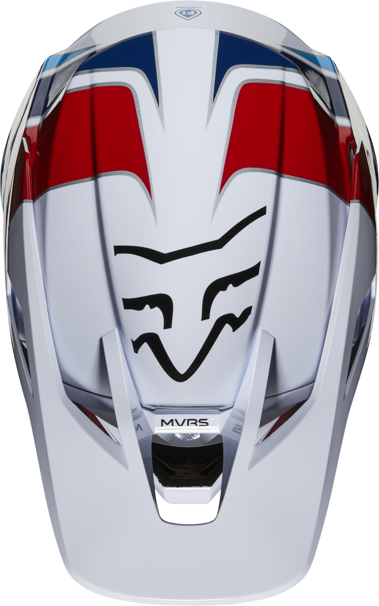 ALL NEW Fox V3 Durven White Red Blue MX Motocross Helmet | Fox MX