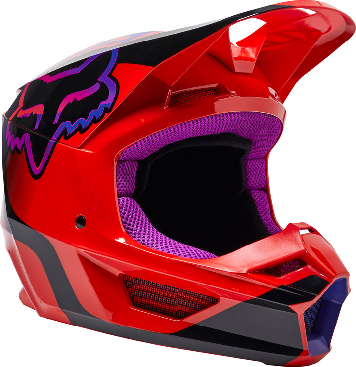 SPRING 2022 Fox V1 VENZ Red Motocross Helmet