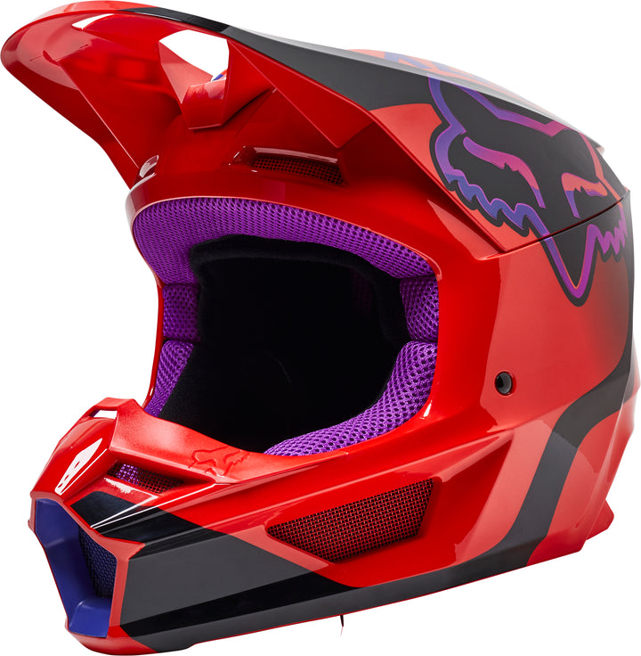 SPRING 2022 Fox V1 VENZ Red Motocross Helmet