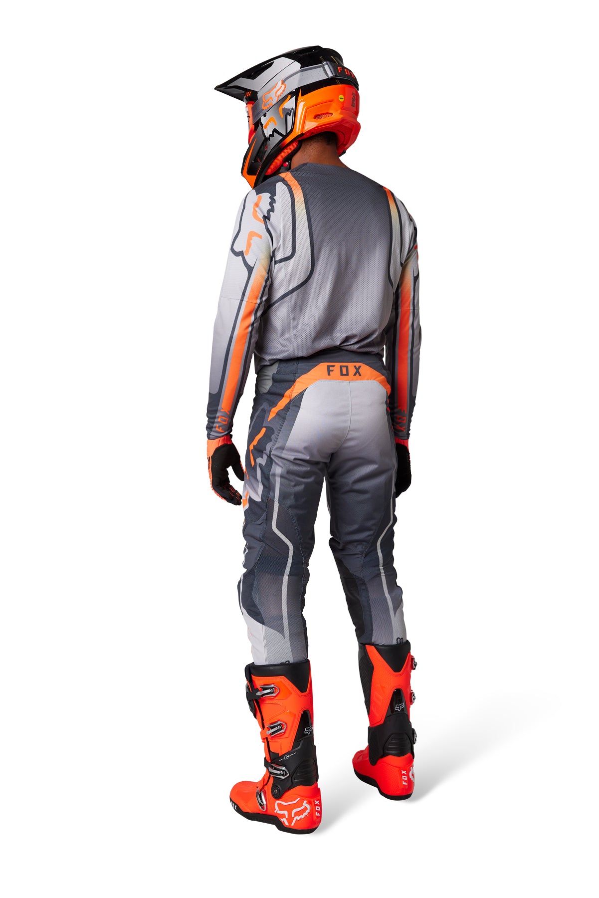 2023 Fox 360 VIZEN Grey Orange Motocross Kit Combo | Fox MX Kits