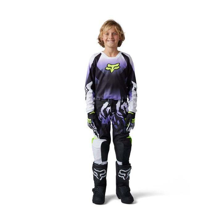 2023 Youth Fox 180 MORPHIC Black Purple MX Kit Combo