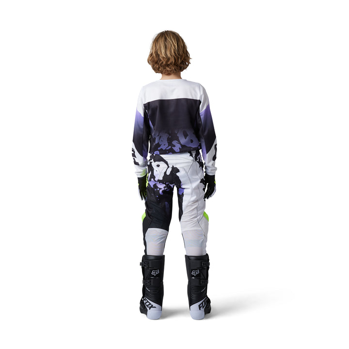 2023 Youth Fox 180 MORPHIC Black Purple MX Kit Combo