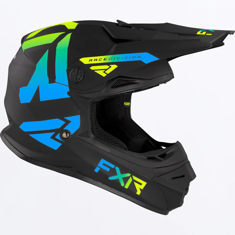 2023 YOUTH FXR Legion Helmet Black Blue