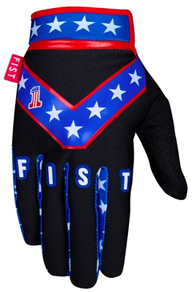 Fist Evel Knievel Black Gloves - Youth