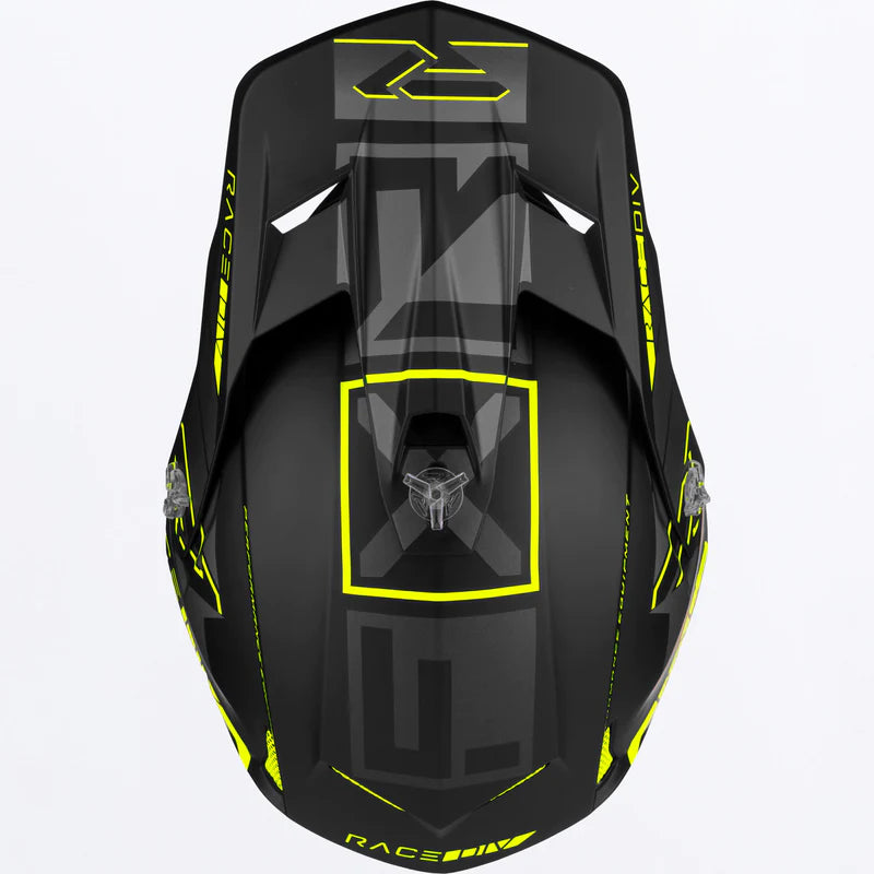 2023 FXR Clutch EVO Helmet Black Yellow