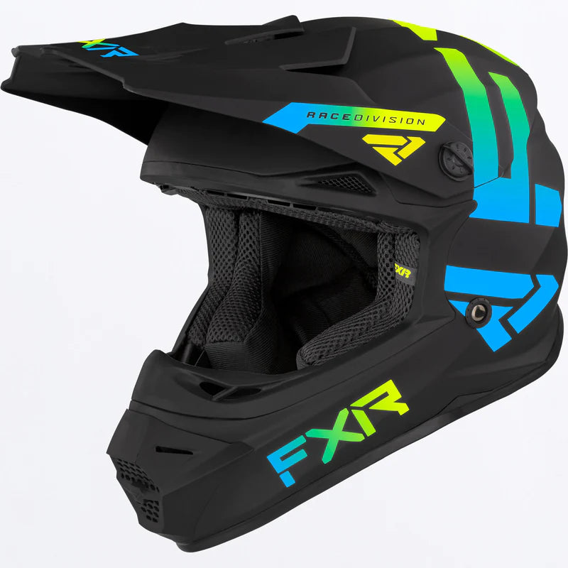 2023 YOUTH FXR Legion Helmet Black Blue