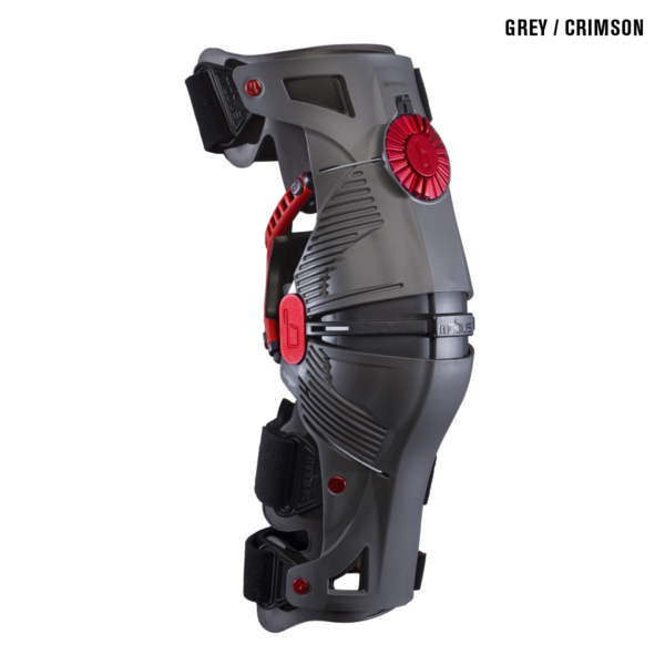 Mobius X8 Knee Brace - Grey Crimson