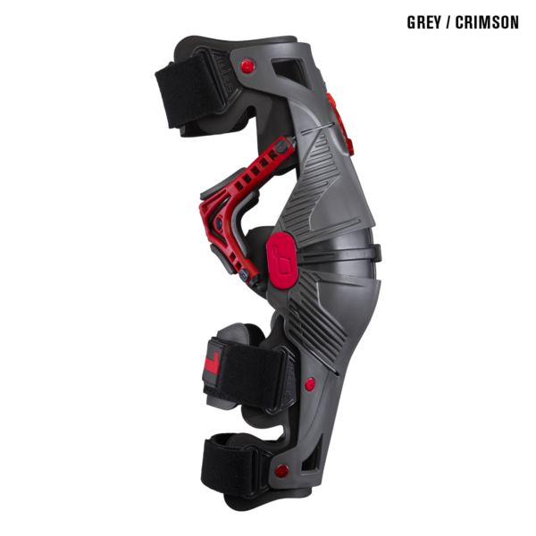 Mobius X8 Knee Brace - Grey Crimson