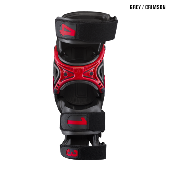 Mobius X8 Knee Brace - Grey Crimson